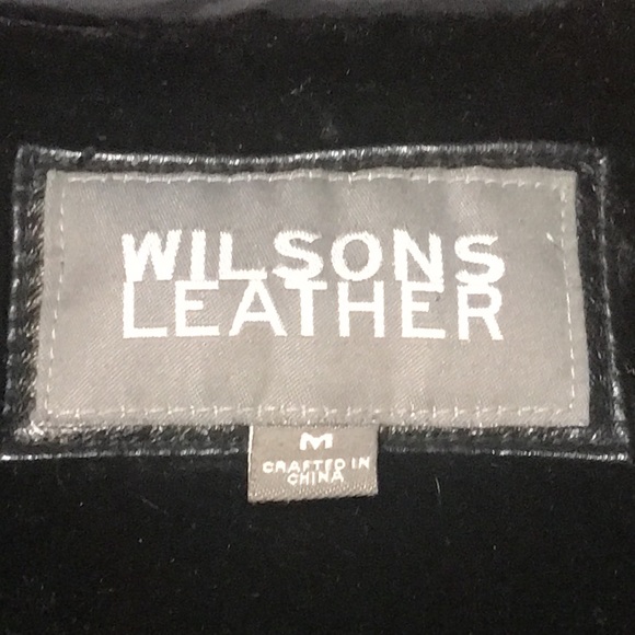🚨B2G1 WILSON LEATHER Black Lined Leather Coat Jacket - Picture 15 of 15